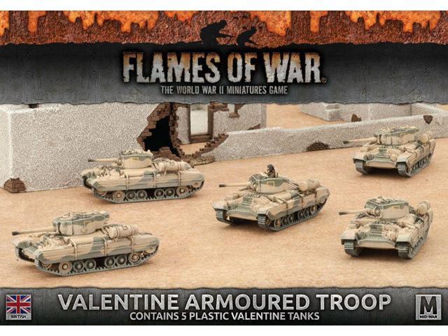 Flames of War - British: Valentine Armoured Troop (Plastic) BBX43