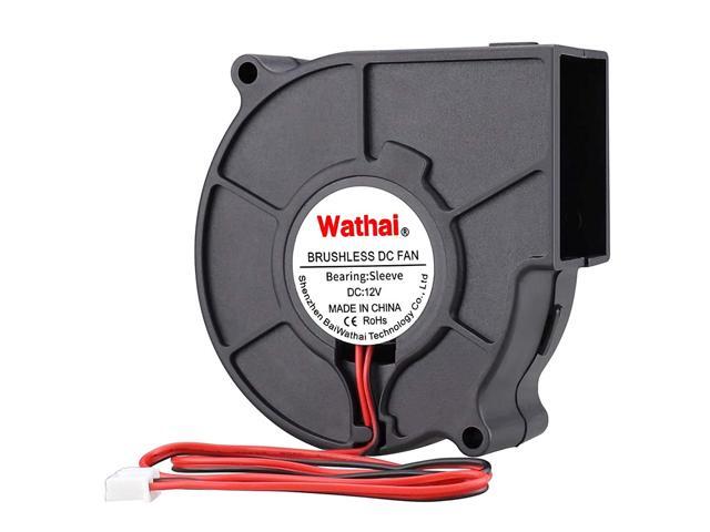 Wathai DC Centrifugal Fan 12V 75mm x 30mm Brushless Cooling Turbo Blower Fan