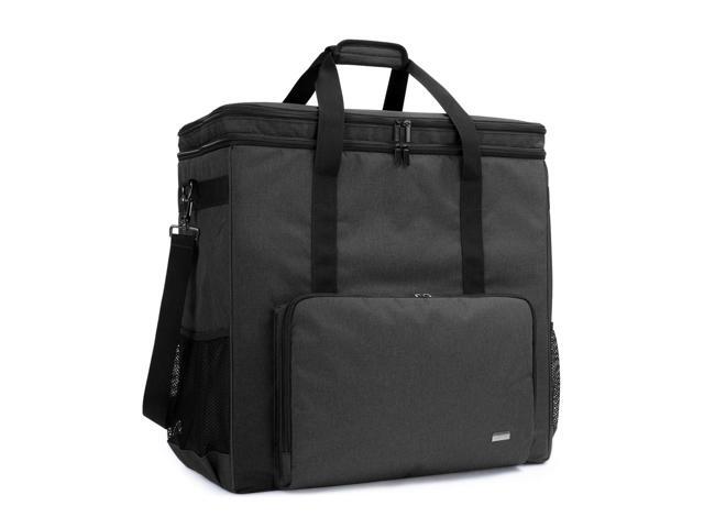 CURMIO Double-Layer Carrying Case for Computer Tower Desktop Computer Travel Storage Tote Bag for PC Chassis Keyboard Cable and Mouse