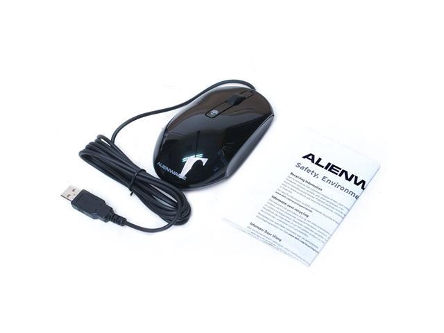 Genuine Alienware KKMH5 MODMUO USB Wired Scroll Wheel Laser Black Glossy Gaming 3-Button 1200 DPI Mouse Part Numbers: KKMH5 MODMUO