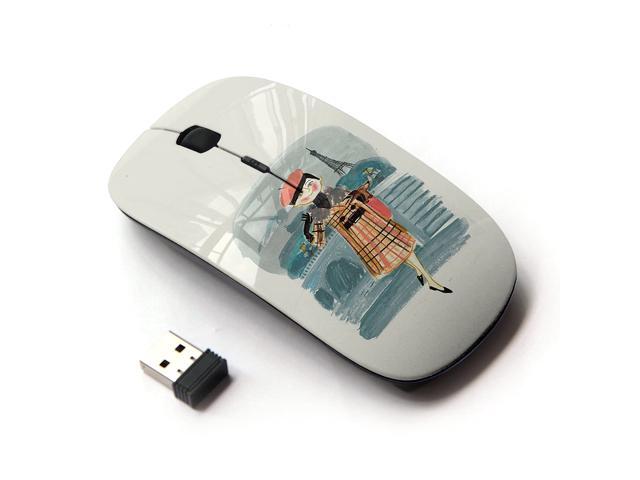 KOOLmouse [ Optical 24G Wireless Mouse ] [ Paris French Girl Lady Woman Fashion Beret ]