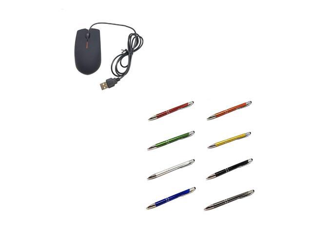 TFD Supplies - 10 Pack Optical USB Mouse & 10 Pack Touch Styluses with Pen