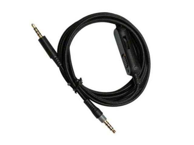 Detachable/Removable Audio Aux Cable Cord Wire with Inline Mute & Volume Control Compatible with HyperX Cloud Mix Cloud Alpha (Note: No Inline Mic)