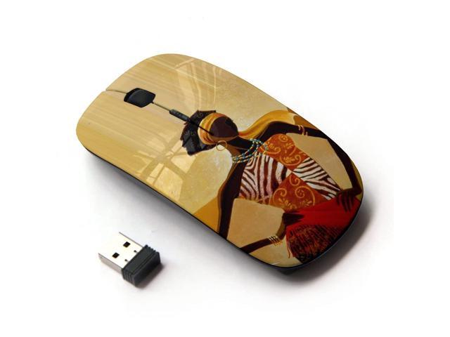 KOOLmouse [ Optical 24G Wireless Mouse ] [ Black Queen Gold Goddess Woman Lady ]