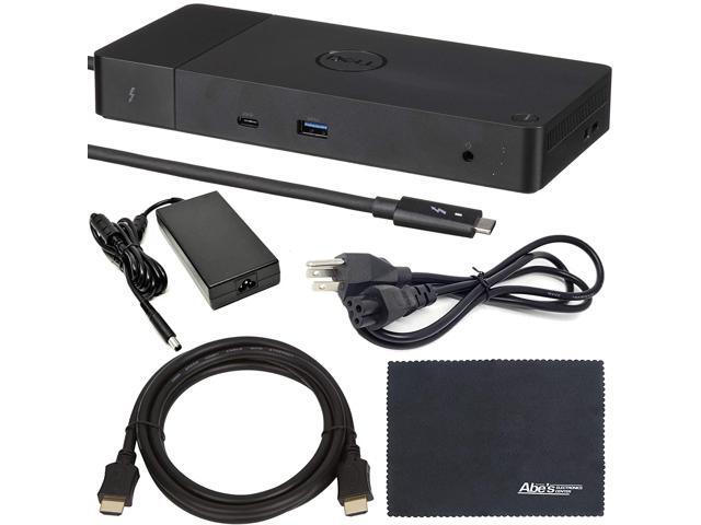 Dell WD19TB Thunderbolt Docking Station with 180W AC Power Adapter (130W Power Delivery) + AOM Starter Bundle