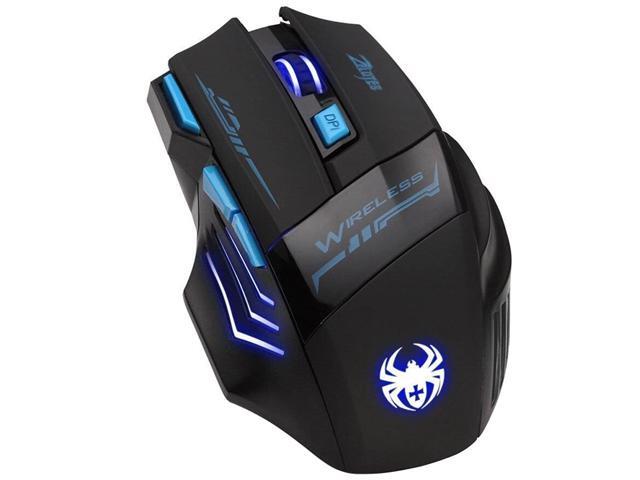 DLAND ZELOTES Professional LED Optical 2400 DPI 7 Button USB 24G Wireless Gaming Mouse for Pro Game Notebook PC Laptop Computer