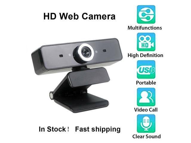 HD Webcam USB Computer Web Camera For PC Laptop Desktop Video Cam W/ Microphone