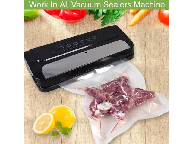 Zell 100 Count Vacuum Sealer Bags 50 Each Size Quart 8 X 12 And