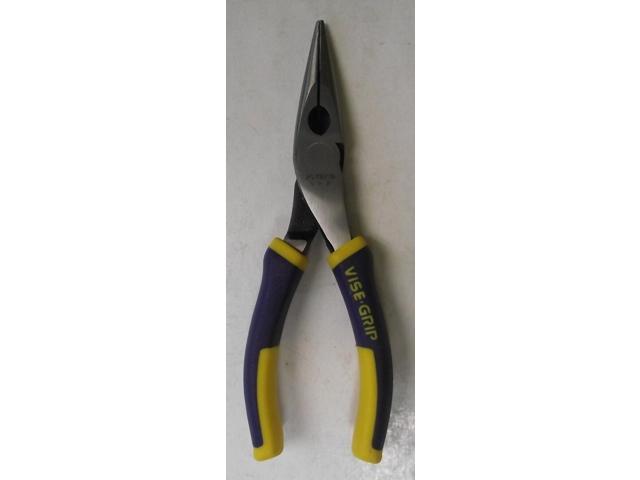?Irwin Vise-Grip 2078216 LN6 6' Steel Solid Joint Long Nose Pliers 2-3/4' Capaci