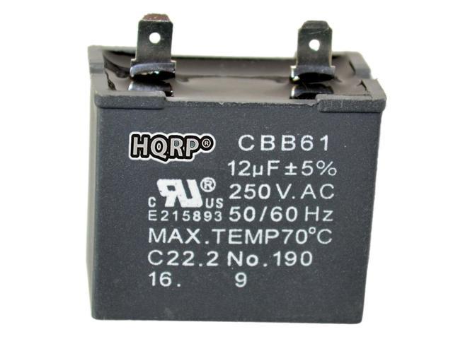 12uf Motor Capacitor for Hotpoint Refrigerators, WR55X20800 WR62X79 Replacement photo