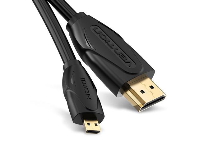 Vention Micro HDMI to HDMI Cable Adapter Support HDMI Ethernet Audio Return 1080P Compatible for GoPro Hero 7 Black Hero 5 4 6 Raspberry Pi 4