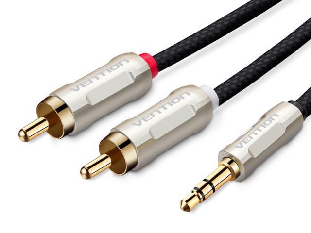Vention 35mm to 2RCA Audio Cable Jack 35mm Male to RCA Male Y Splitter Stereo Audio Adapter for Smartphones Tablets Speakers MP3 Player Home