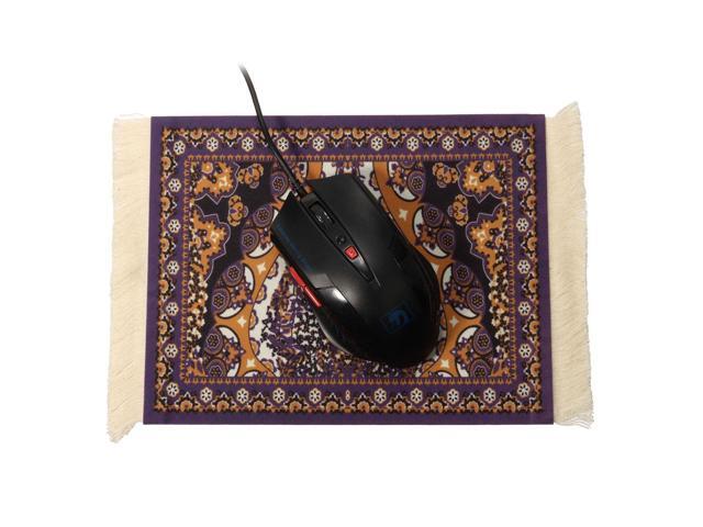275x18cm Persian Mini Woven Rug Mat Mousepad Retro Style Carpet Pattern Cup Mouse Pad with Fringe Home Office Table Decor Craft