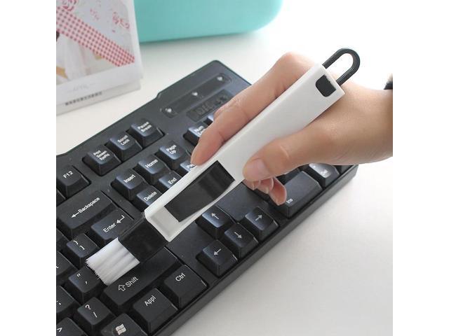 2 In 1 Cleaning Brush Dustpan Windows Recess Groove Cleaner Screens Keyboard Drawer Crevice Wash Kitchen Computer Cleaning Tools