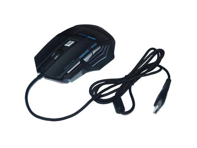 Mini Optical Gaming Mouse 2400 DPI Portable Lightweight 7 Buttons Mice For PC Laptop Low Power Consumption Plug and Play