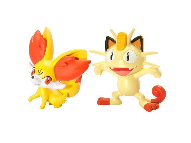 Pokémon 2 Pack Small Figures Fennekin vs Meowth