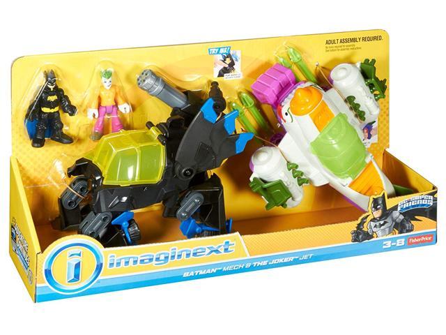 Fisher-Price DC Super Friends Imaginext Batman Mech & The Joker Jet Action Figure
