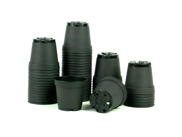2 Inch TEKU Plastic Pots (50 Pack) Seed Starting Nursery Planters