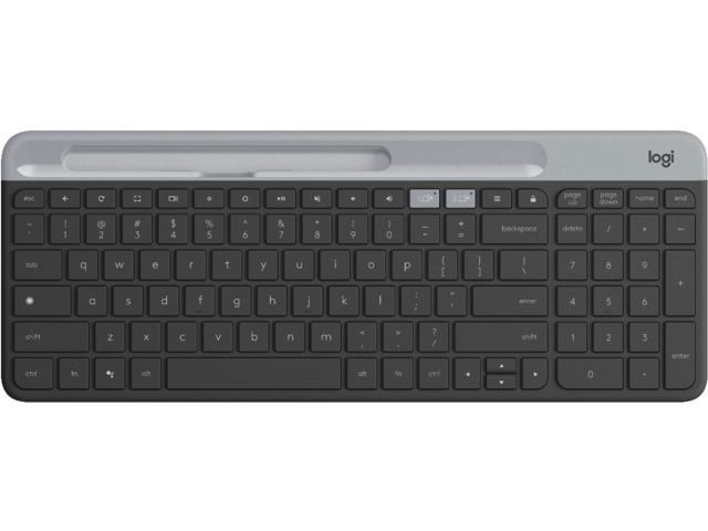 Logitech - K580 Multi-Device Chrome OS Edition Wireless Membrane Keyboard - Graphite (920-009270)