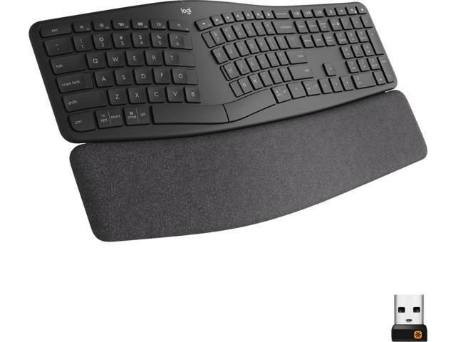Logitech - ERGO K860 Ergonomic Split Bluetooth or USB Keyboard - Black (920-009166)