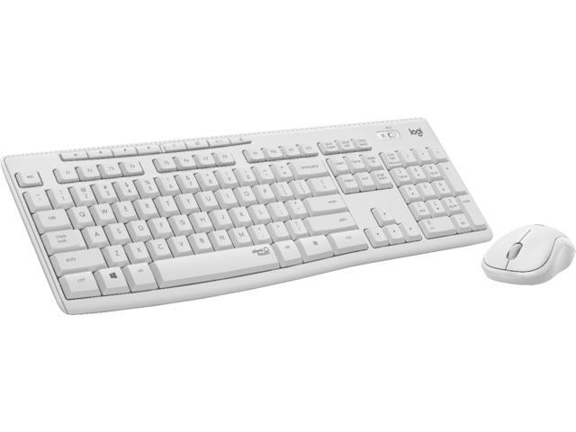 Logitech - MK295 Wireless Membrane Keyboard and Mouse Bundle - Off-White (920-009783)