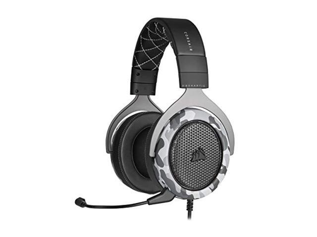 Corsair HS60 Haptic Stereo Gaming Headset with Haptic Bass Memory Foam Earcups Removable Microphone Windows Sonic Compatible Discord-Certified