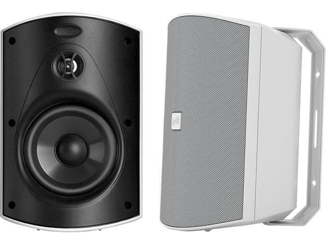 Polk Audio - Patio 200 5' 2-Way Indoor/Outdoor Loudspeakers (Pair) - White