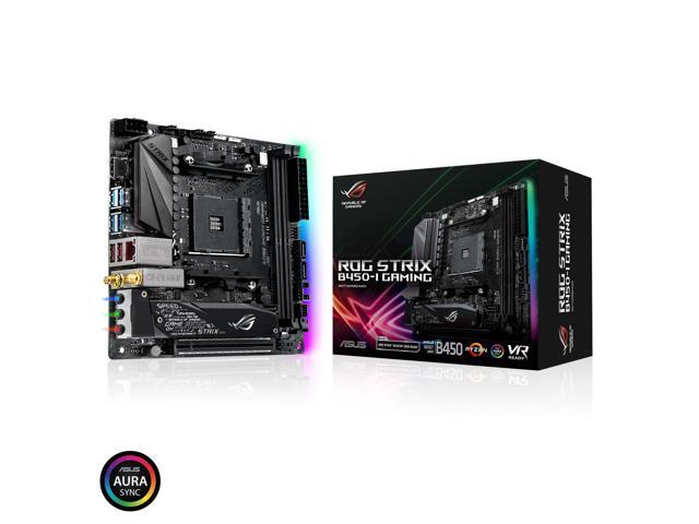 ASUS ROG Strix B450-I Gaming Motherboard (Mini ITX) AMD Ryzen 2 AM4 DDR4 HDMI M2 USB 31 Gen2 B450
