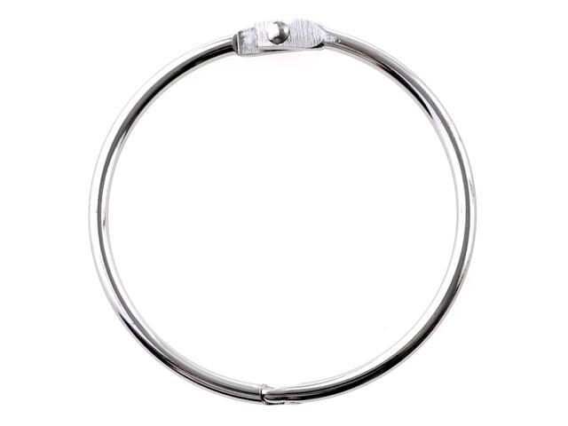 SlipX Solutions Chrome Simple Slide Shower Curtain Rings Provide Effortless Gliding on Standard Shower Rods (Rust Resistant Snap Closure Set of 12)