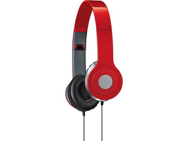 iLive iAH54R Over-the-Ear DJ Headphones Red