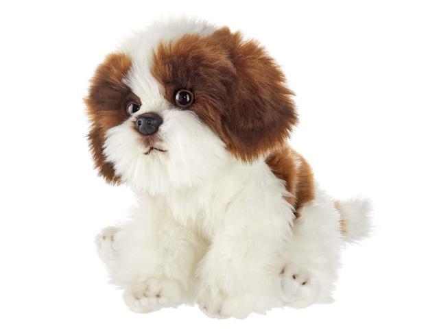 Bearington Bentley Plush Shih Tzu Dog Stuffed Animal 13 Inches