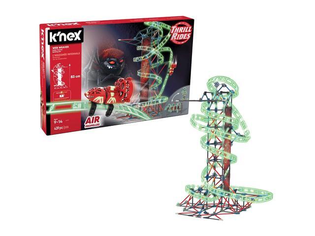 K'NEX Thrill Rides - Web Weaver Roller Coaster Building Set - 439 Pieces - Ages 9 and Up - Construction Educational Toy