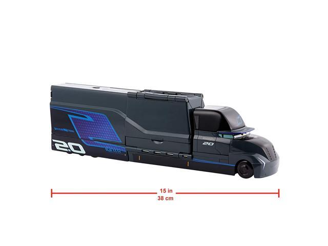 Disney and Pixar Cars Jackson Storm Launching Hauler Miniature Racecar Carrier Toys For Racing Play Small Portable Collectible Automobile Toys