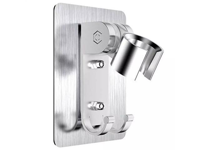 Adhesive Aluminum Toilet shower Wand holder stand bracket wall mount hook Adjusy