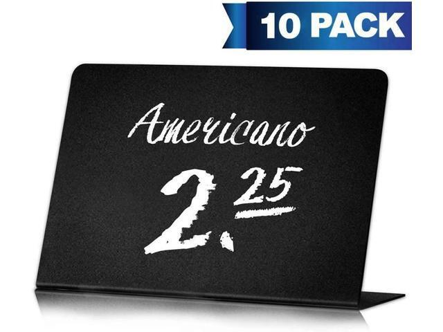 10 Pack Mini Chalkboard Signs 4'x3' for Food - Party - Buffet - Tables - Wedding