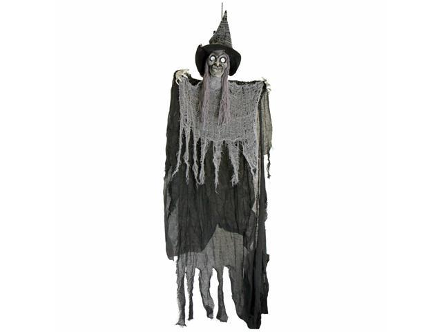 62' Hanging Creepy Grey Witch Old Hag Scary Halloween In/Outdoor Yard Decor