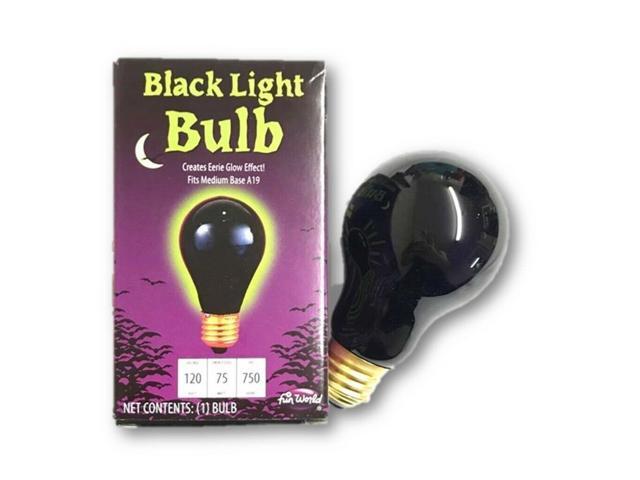 Fun World Black Light Bulb Halloween Party Lighting 75W Eerie Glow Effect New
