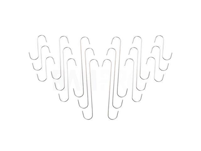 RAM-PRO Ultimate 18pc Assorted Size Chrome Steel S-hook for Home Kitchen Pot Rack Hanging Tool Shop Garden