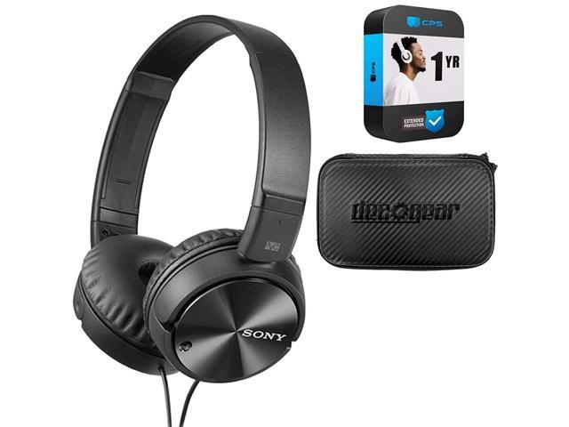 Sony Noise Cancelling Headphones Deco Gear Hard Case and 1 Year Extended Protection Plan