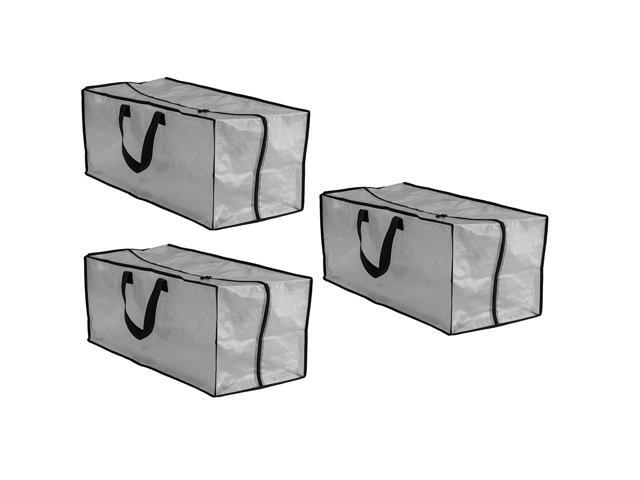 Earthwise Clear Storage Bags Moving Heavy Duty Extra Large with Zipper Closure Reusable Backpack Carrying Handles - Compatible with IKEA Frakta