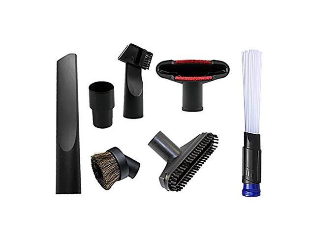 ANBOO Central Vacuum Hose Vacuum Attachments Accessories 32mm (1 1/4 inch) to 35 mm Brush Nozzle Crevice Tool for Standard Hose