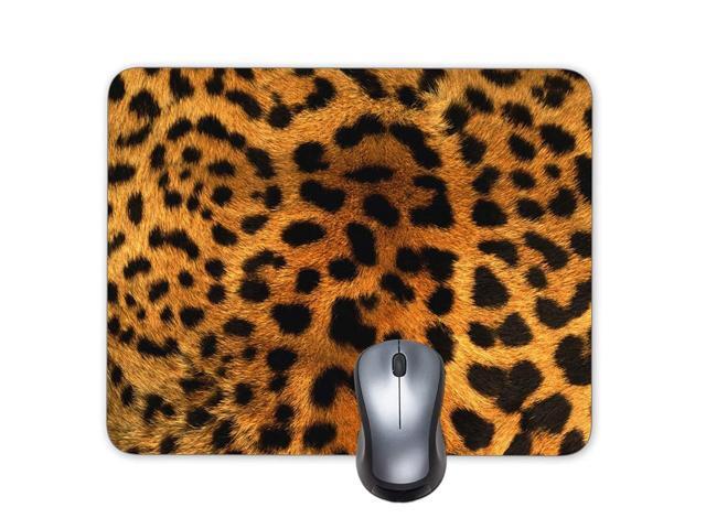 Progrian Animal Print Leopard Custom Mouse Pad Office Mouse Mat Keyboard Pad Waterproof Material Non-Slip Personalized Mouse pad