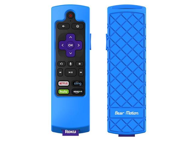 Bear Motion Case for Roku 2017/2018 Remote Controller - Silicone Shock Resistant Cover for Ruko 2017 Remote Controller (Streaming Stick/Stick + /