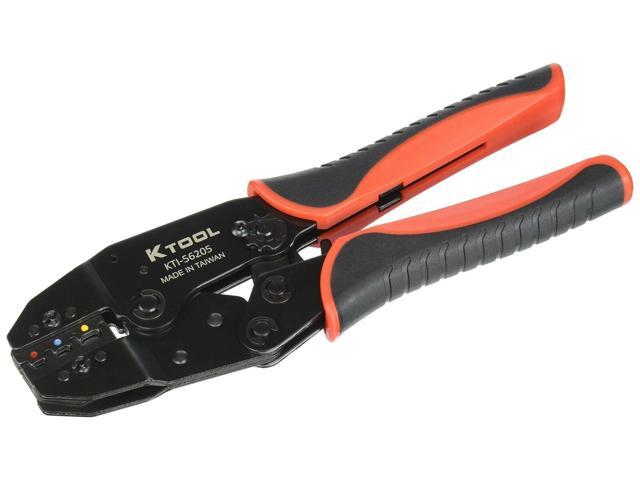 K Tool International KTI56205 87 In Ratcheting Terminal Crimper With Carbon