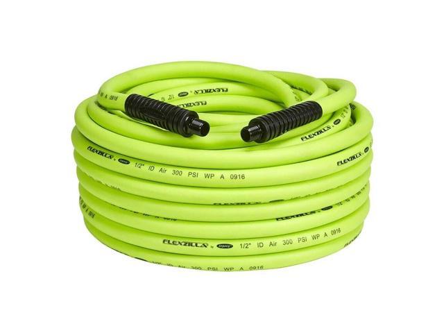 FLEXZILLA HFZ12100YW4 Flexzilla Air Hose 1/2' x 100' 1/2' MNPT Fittings