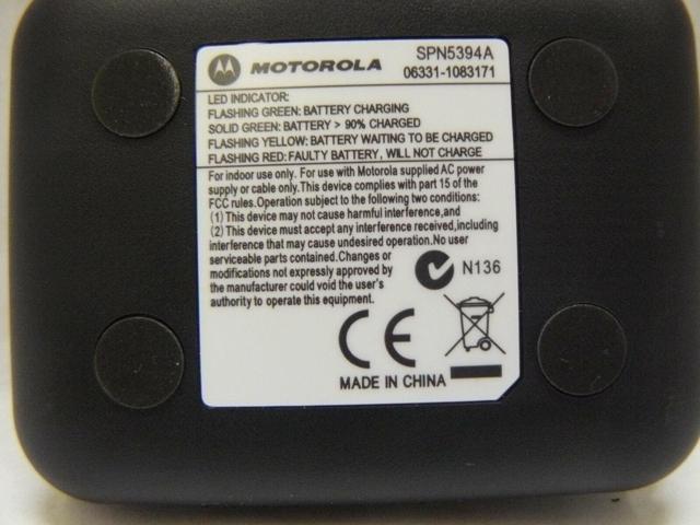 OEM Motorola SPN5394A Battery Charger for BK10 BK70 BT50 BT51 BT60 BT61 Series 