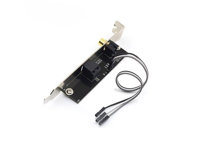 SPDIF Optical and RCA Out Plate Cable Bracket Digital Audio Output for ASUS Gigabyte MSI Mother Board