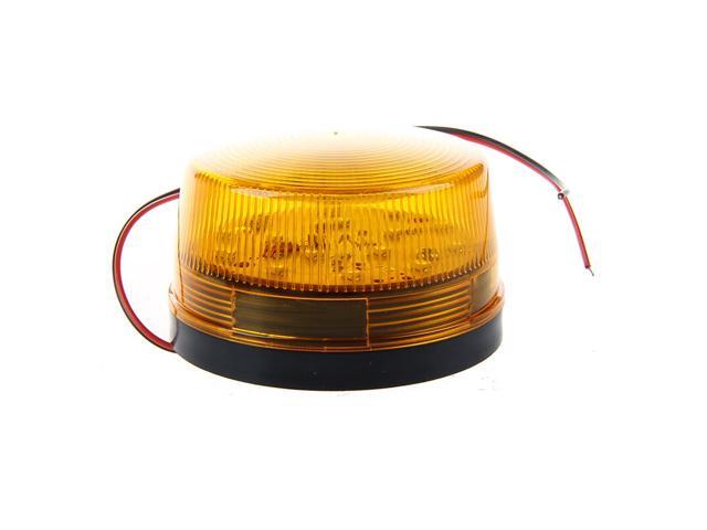 12V Security Alarm Strobe Signal Safety Warning Blue/Red Flashing LED Light Orange