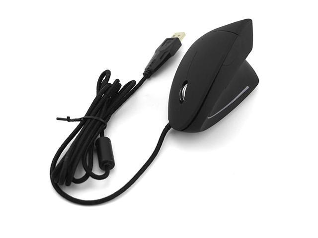 5Th-Gen Wired Vertical Mouse Ergonomic LED Backlit Light 3200DPI Right-Hand USB Wired Mouse for Computer