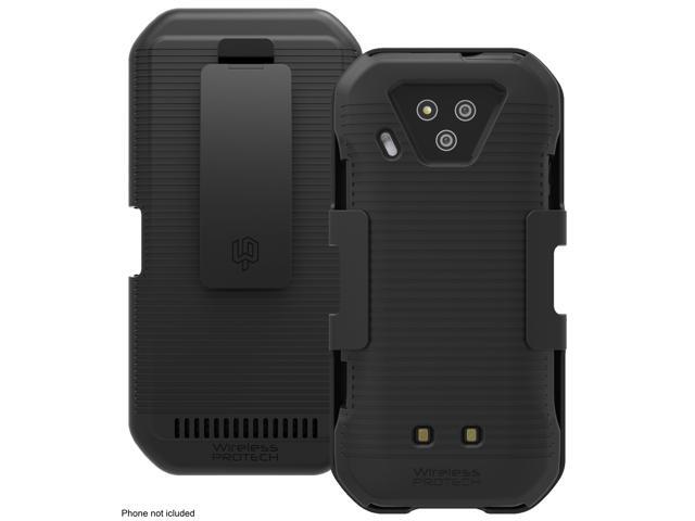 Wireless ProTech Shell Case and Holster Combo for Kyocera DuraForce Ultra 5G E7110 Slim Protective Hard Shell Case with Heavy-Duty Belt Clip Holster